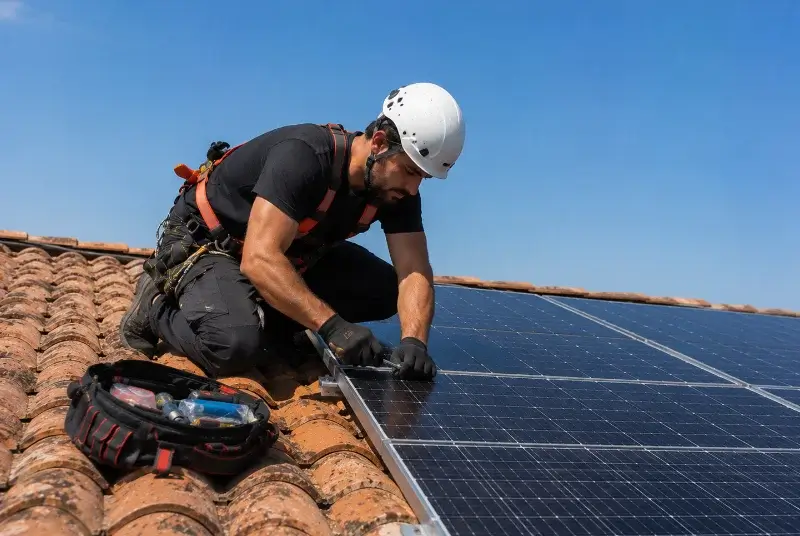 Maintenance et monitoring de panneaux solaires à Murianette